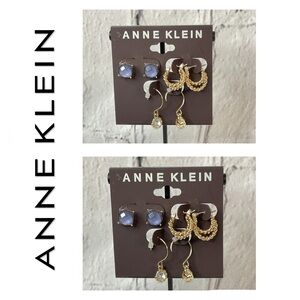 🌟 Anne Klein Trio Earrings Set